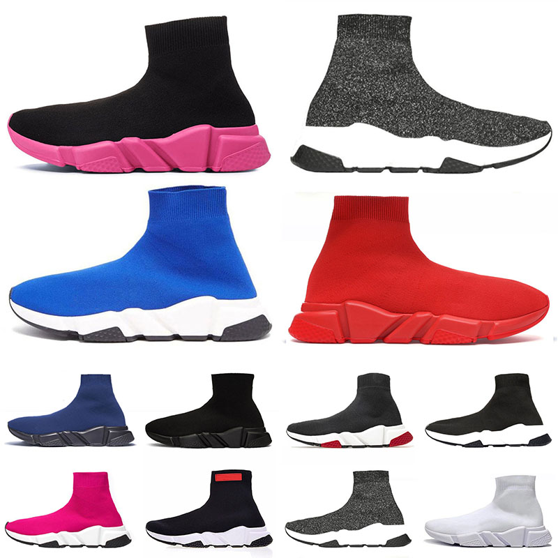 

Beat QUALITY Designer Sneakers en maille stretch speed trainer black Tan men speed mid-top trainer sock sneakers Casual Shoes Runners shoes, B8 36-45 triple white