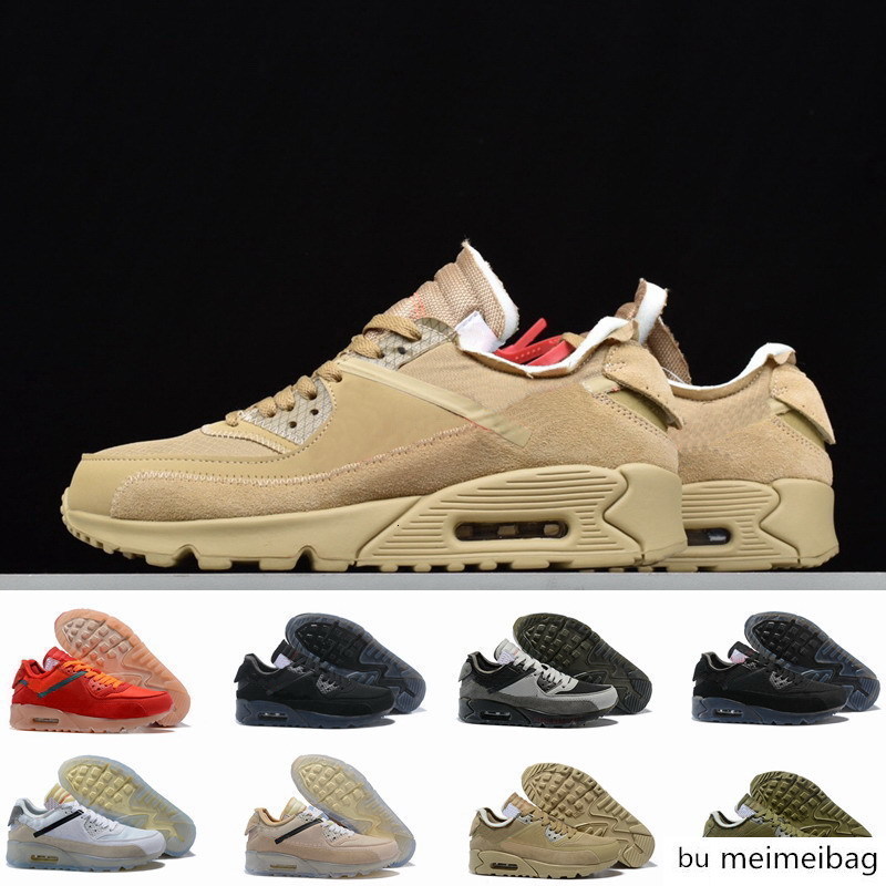 

2020 Men 90 Running Shoes Designer Desert Ore World cup Triple White Black Red off Sneakers 90s Trainers classic Sports Chaussures zapatos