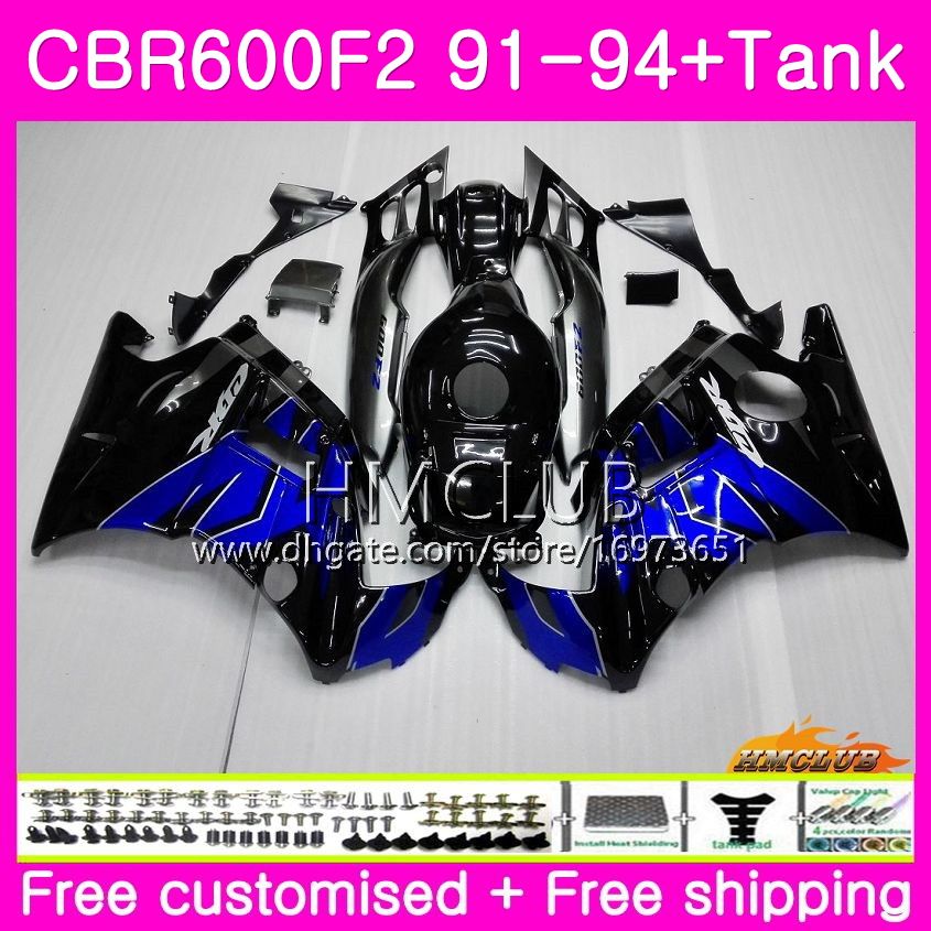 

Bodys For HONDA CBR 600F2 CBR 600 F2 FS 91 92 93 94 Cool Black Blue 76HM.4 CBR600 F2 CBR600FS CBR600RR CBR600F2 1991 1992 1993 1994 Fairing, No. 1