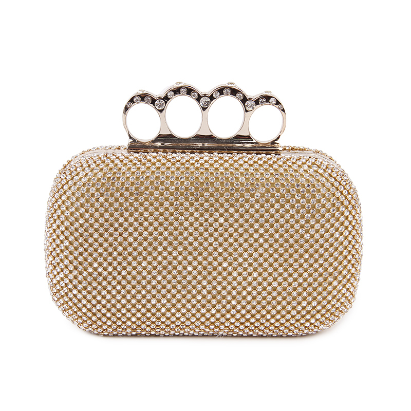 silver gold clutch bag