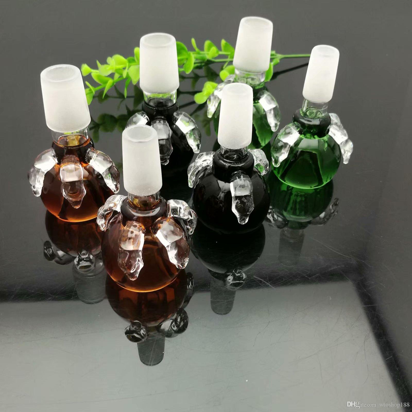 

Color dragon claw glass foam head Pipes Smoking Glass Bongs Glass Bubblers For Smoking Pipe Mix Colors
