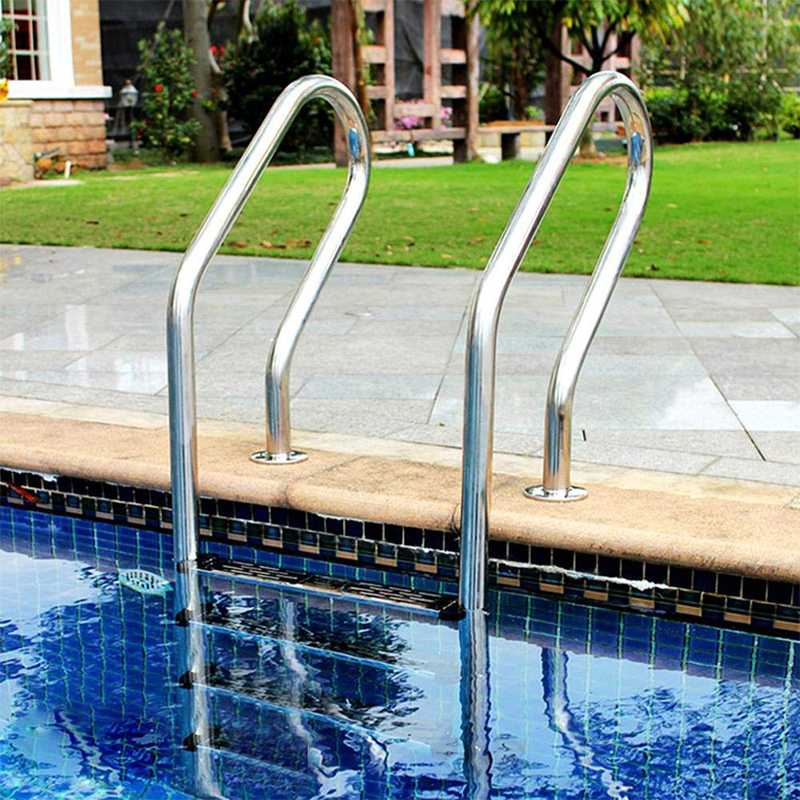

1pcs 304 Safety Swimming Pool Ladder Pedal Rung Steps Stainless Steel Replacement Anti Slip Ladder Swimming Pool Accessary