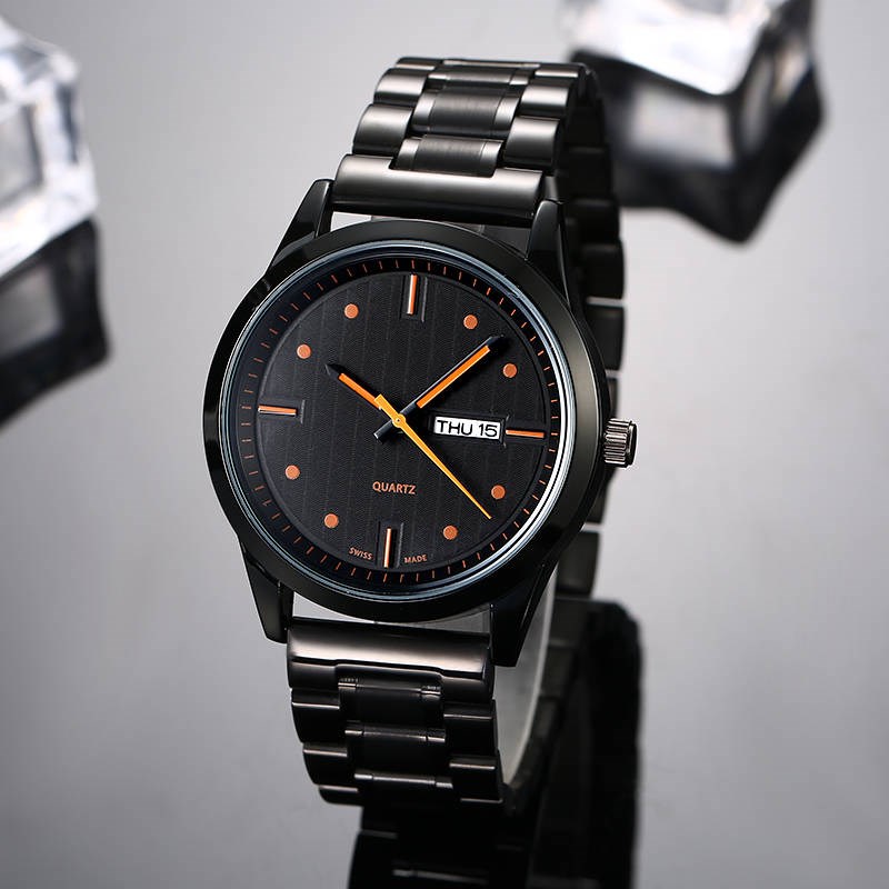 2020 high quality Three needle series luxury mens watches Dual calendar function Quartz Watch designer watches MID Brand Fashion steel strap-image-564274814