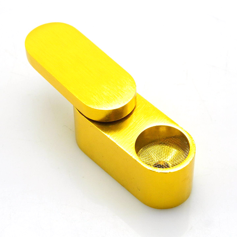 

Double Layers Smoking Pipe Foldable Metal Hand Tobacco Pipes Folding Portable Aluminum Alloy Dry Herb Travelling Accessories