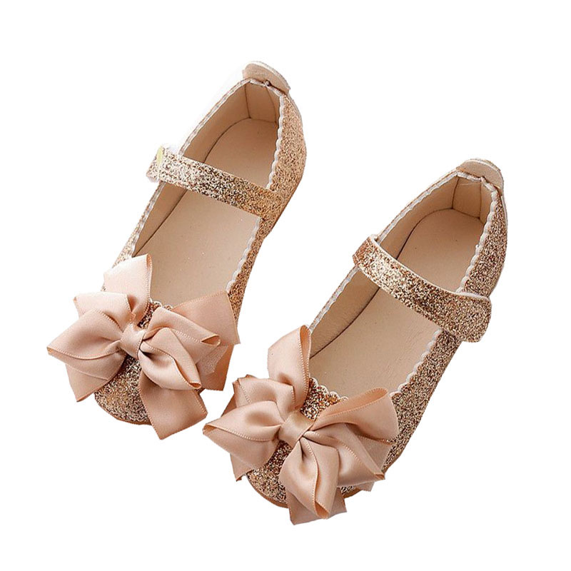 

Flowers Children Toddler Baby Little Girl Kids Sequins Bowknot Dress Shoes For Girls School Gold Party And Wedding Shoes New, Purple
