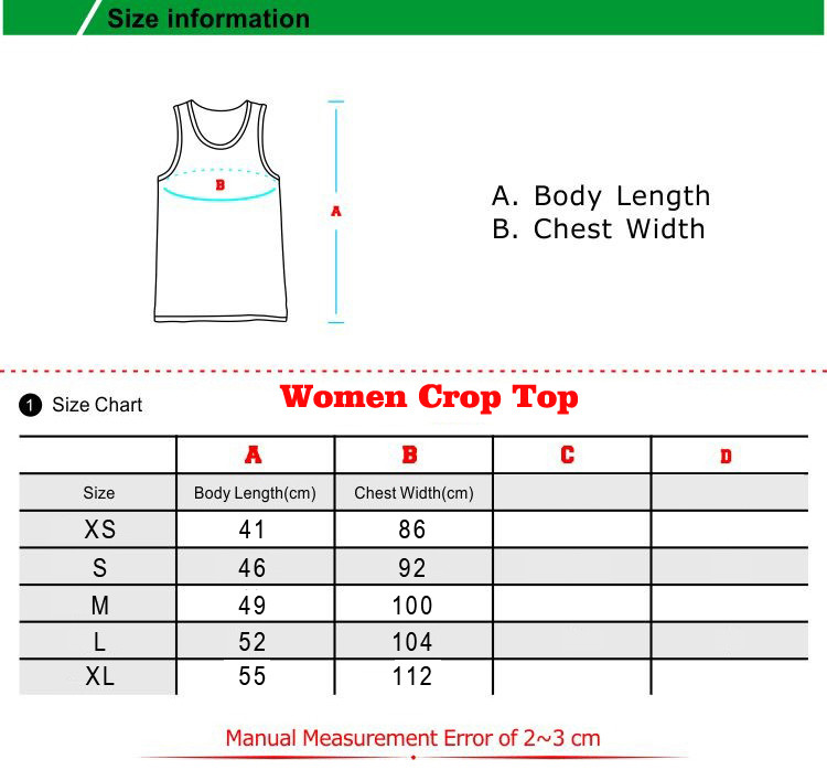 Girls Top Size Chart