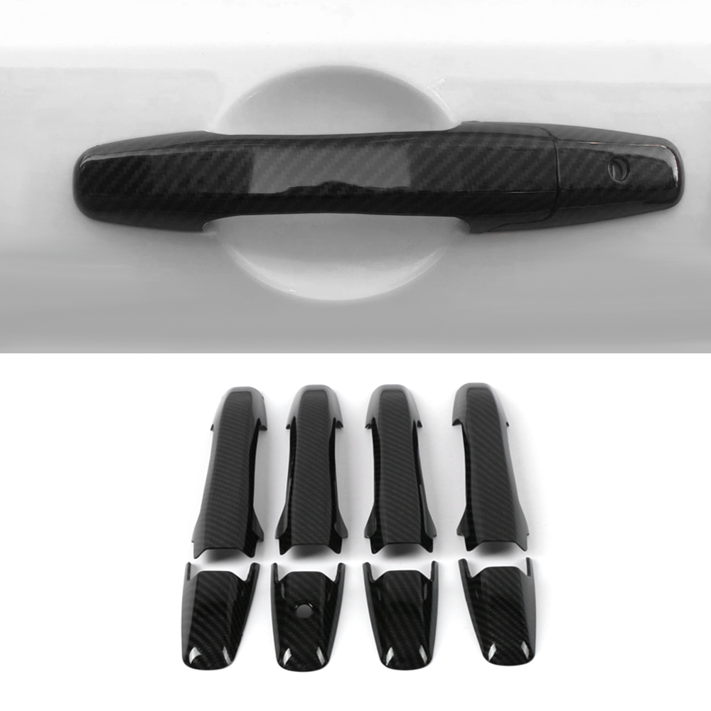 

Car Accessories ABS Carbon Gate Door Handle Trim Frame Sticker Cover Exterior Decoration Molding for Honda Civic 8th 2005-2011