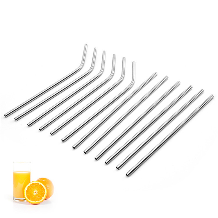 

Eco Straw Stainless Steel 304 Straw 20 oz Bent Straight Drinking Straw 8.5 Inches Wholesle