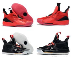 

33 XXXIII Chinese New Year University Red Black Men Basketball Sports Shoes AQ8830-600 33s Mens Sneakers Designer Trainers US7-12
