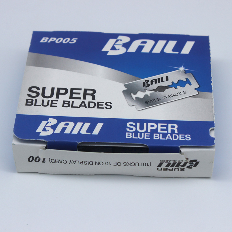 

200 Pcs/Lot Super Blue Safety Razor Blades Double Edge Shaver Beard Hair Shaving Blades for Men Face Personal Care Wholesale High Quality