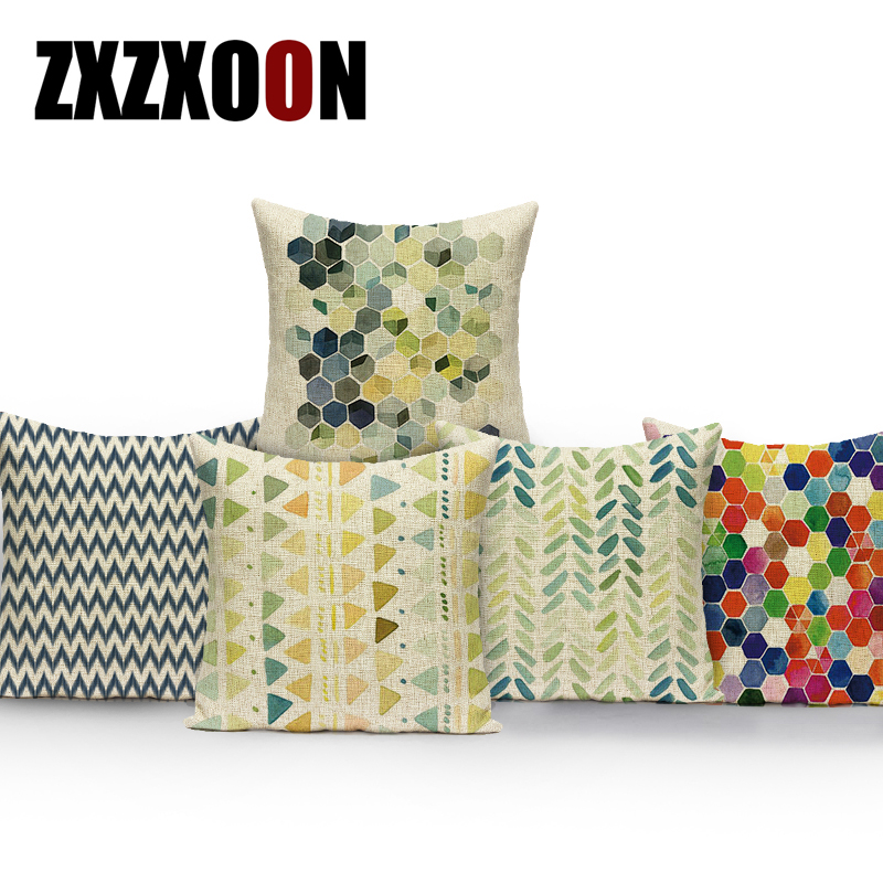 

Decorative Throw Pillows Case Nordic Style Cojines Decorativos Para Sofa Cotton Linen Cushion Cover for Home Living Room Decor