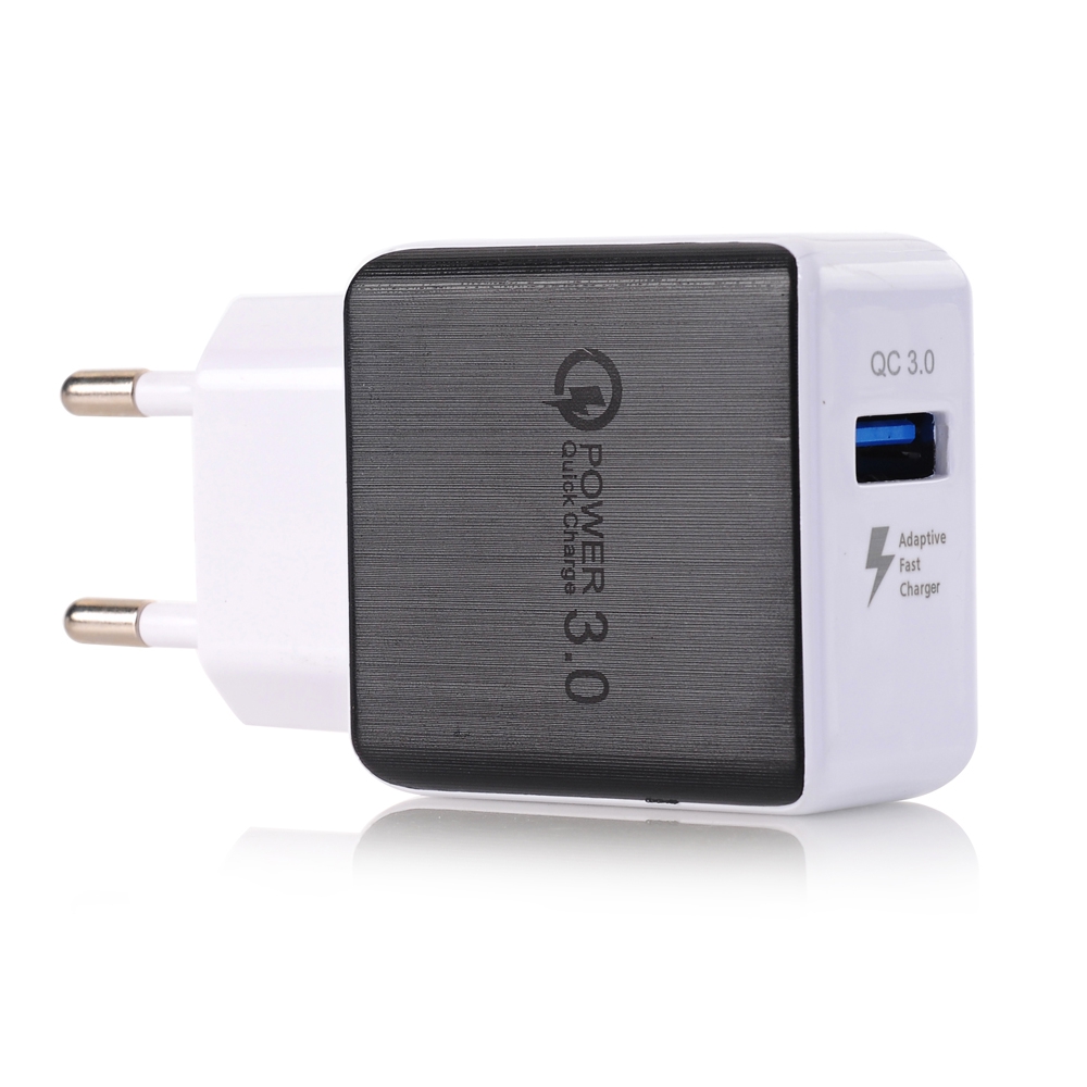 

Quick Charge 3A USB Wall Charger EU Plug QC3.0 Mini Travel Charger