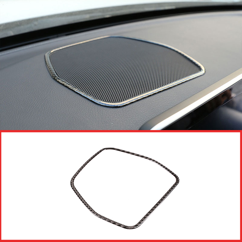 

Real Carbon Fiber For C Class GLC W205 X253 C180 2016-2019 Car Dashboard Speaker paragraph 3D internal Sticker