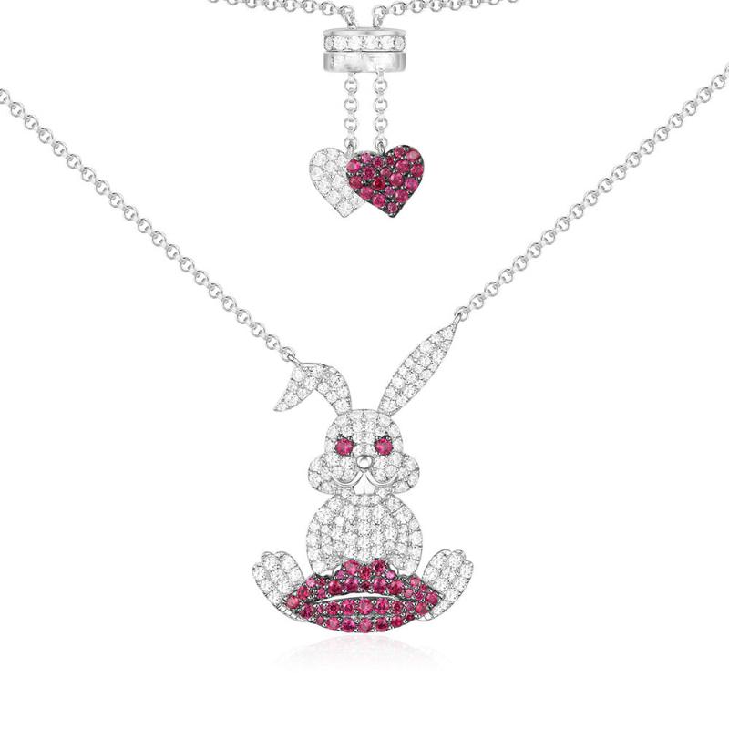 

LIDU 925 Silver High Quality A Fashion Elegant PM Necklace Gifts For Friends Free Mail Manufacturers Wholesale