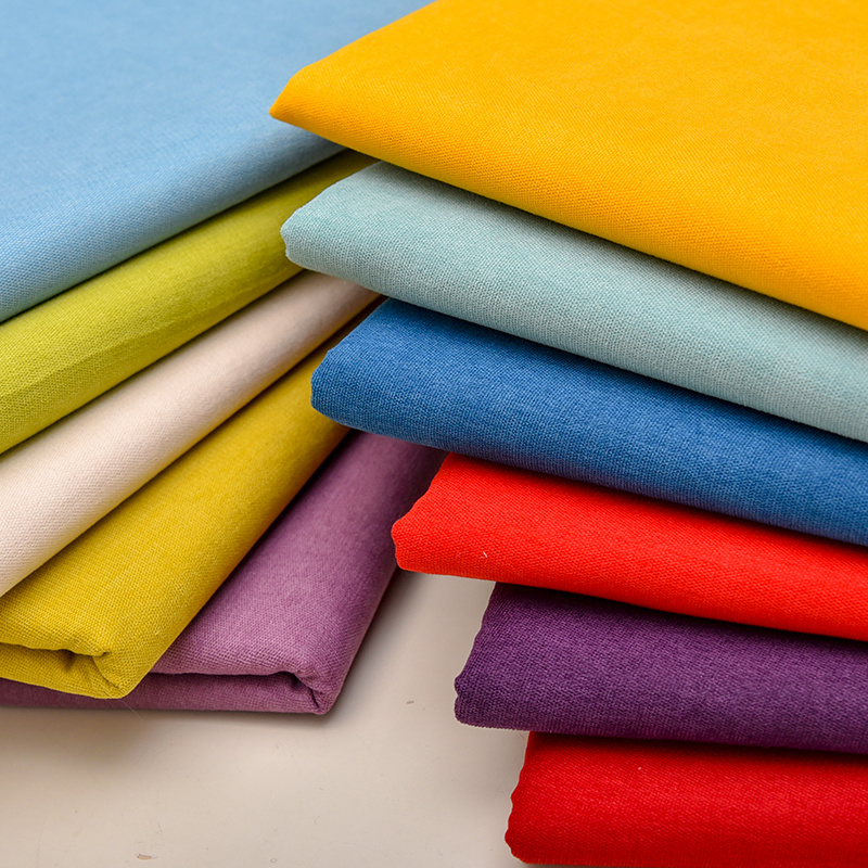 59" Thick Imitation Cotton Velvet Linen Short Pile Upholstery Sofa Fabric Cushion Background Cover Dining Chair Material-image-537387184