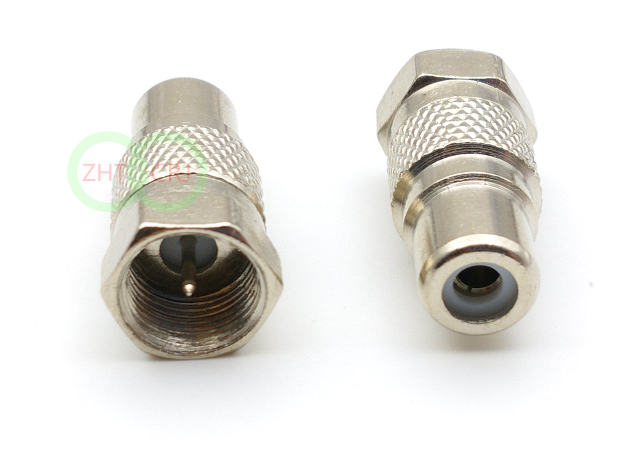 

50PCS TV Male Plug TO RCA Female Jack Coax/Coaxial cord Adapter