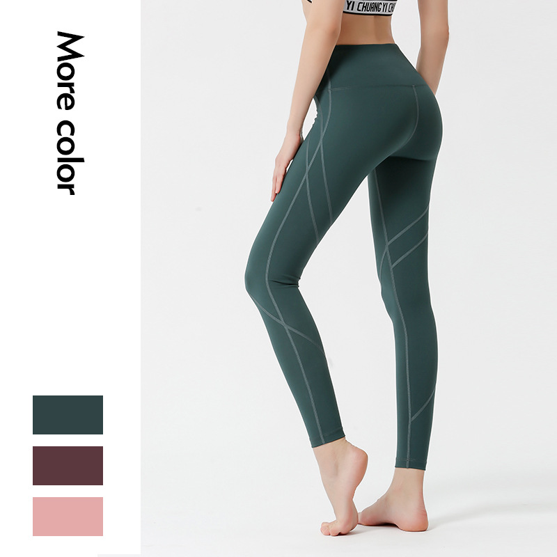 

Yoga Pant Women High Waist Tummy Control Sports Leggings Fitness Tight Hip Lifting Sweatpant Stretch Breathable Quick Dry Pant, Dousha