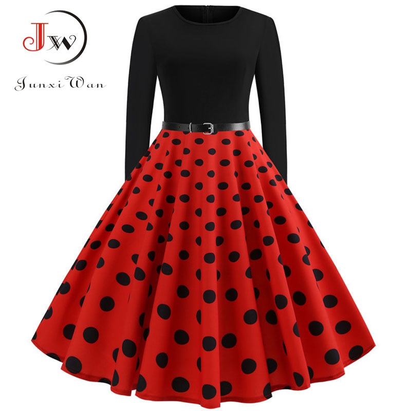 long sleeve rockabilly dress