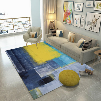 

Modern Art Graffiti Carpet Living Room Bedroom Rectangular Floor Mat Non-slip, C-08