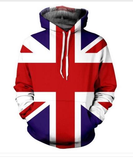 

New Fashion Hoodies UNION JACK 3D Print Men Women Sport Sweatshirt Designer Hoodie Pullover Long Sleeve Streetwear LMS025, Black