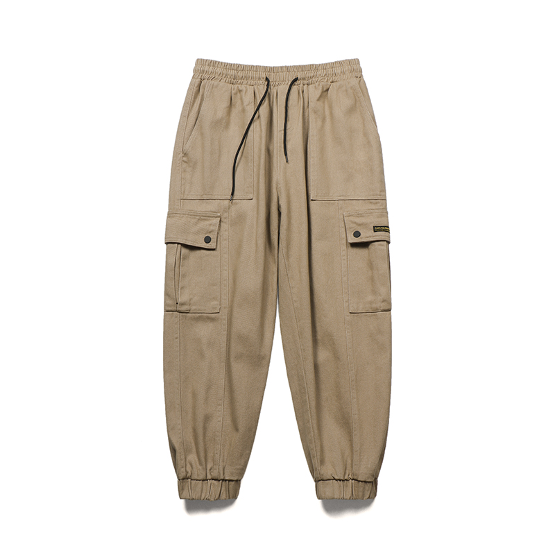 

Dossan 2020 Pockets Cargo Pants Men Casual Jogger Fashion Tactical Black Khaki Trousers Tide Harajuku Streetwear