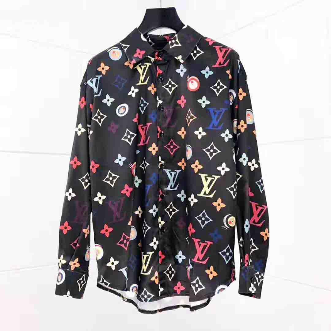 Alion Mens Classic Fit Rose Design Slim Fit Button Down Floral Printed Dress Shirts