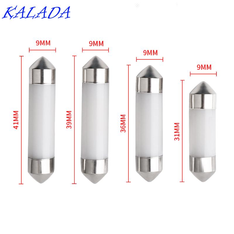 

KALADA Free Delivery Double-tipped Reading Lights Ultra Bright 31/36/39/41mm COB 12v Trunk Lamp Luces Led Para Auto In stock, As pic