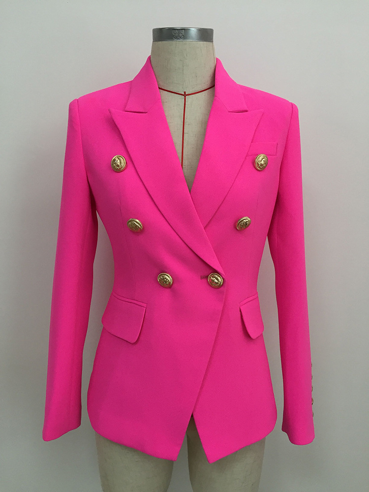 hot pink suit jacket womens