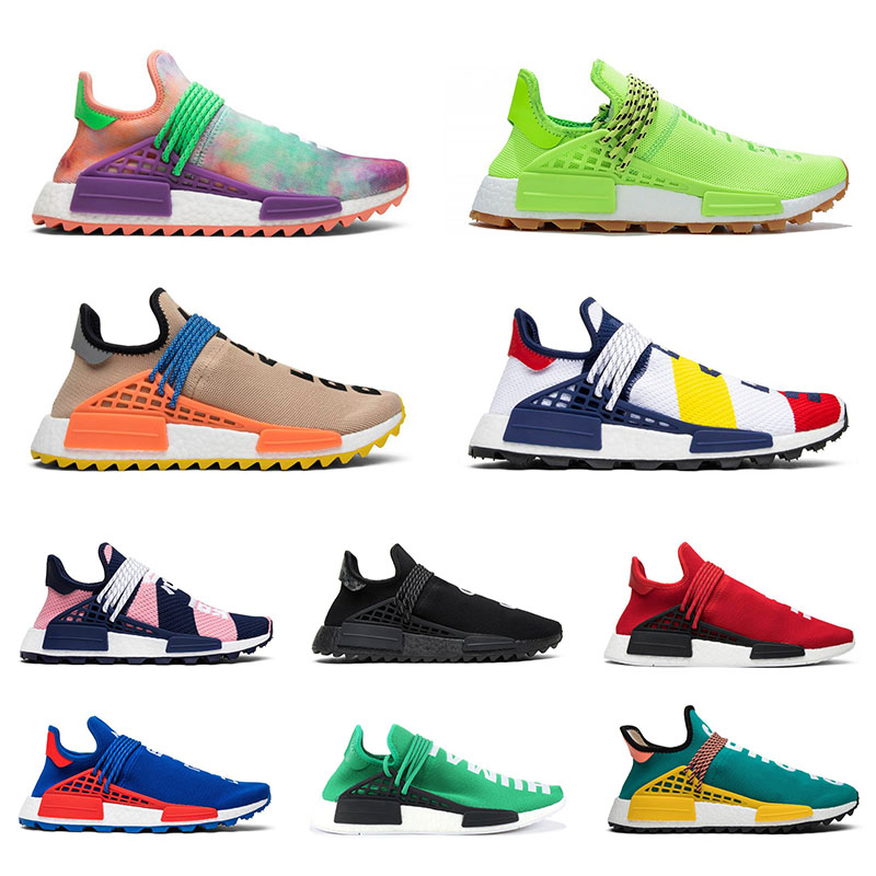 

Hotsale NMD Human Race HU TR X BBC Running shoes Pharrell Williams Oreo Nerd Solar Pack Mother Brand Designer Shoes Mens Womens Sneakers, White;red