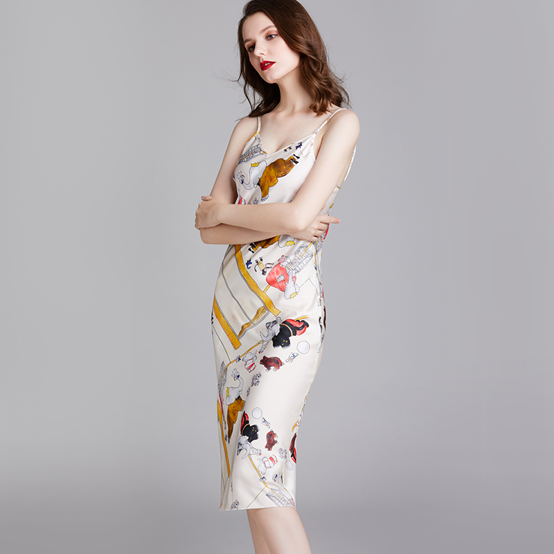 

New Spring Summer Dress Women Sexy Nightwear Ladies sleepwear female Backless Camisole night dress camisola Homewear, White