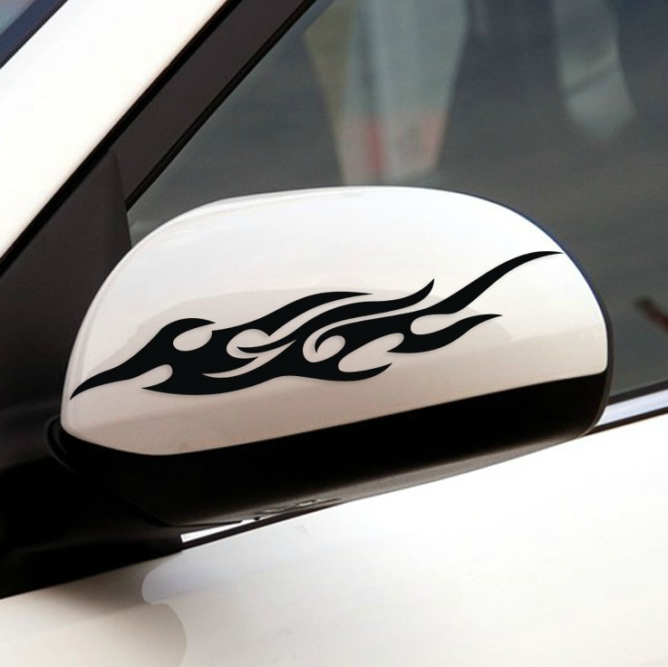 1 Pair Super Cool Racing Car Mirror StickerStyling Race Car Rearview Decal