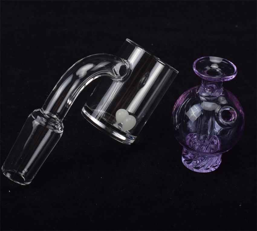 

OD25mm Quartz Banger Nail with Spinning Carb Cap and Terp Pearl 10mm 14mm 18mm Male Female Banger for Dab Rigs Glass Bongs
