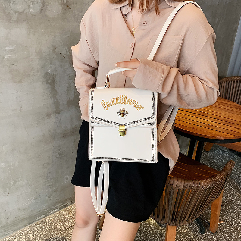 

Casmor Backpack Women Bag 2020 New Korean Fashion All-match Shoulder BagsCross-Body Dual-Purpose Mini Backpack School Bag, Green