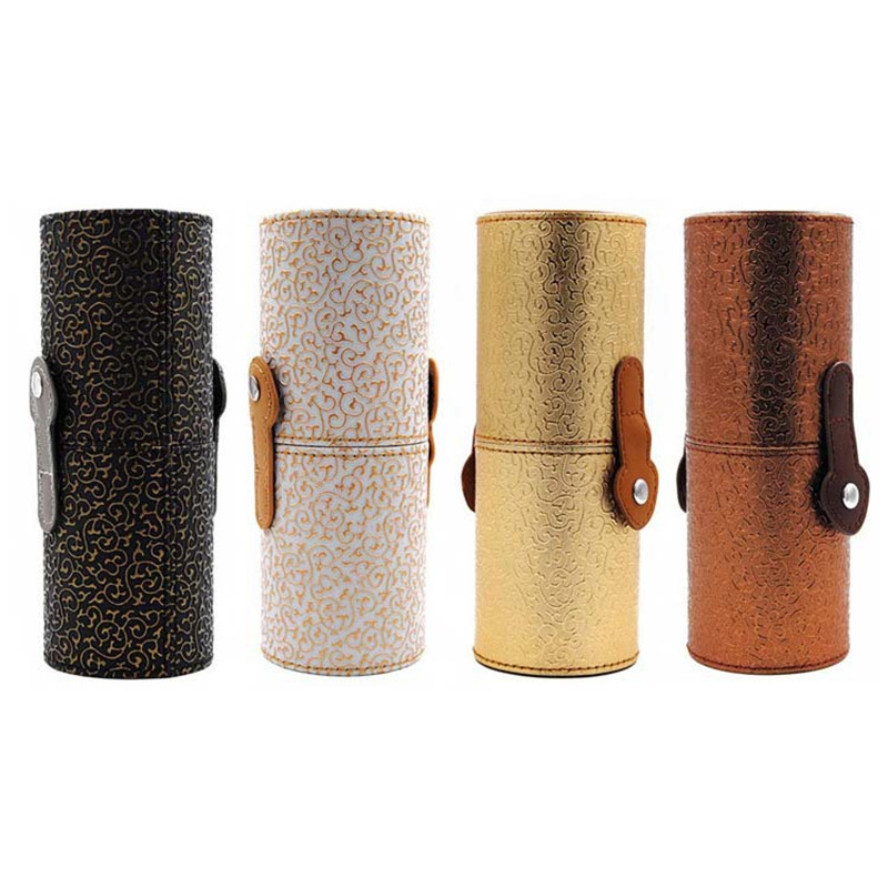 Spazzola metallica contenitore pennello Pot Pencil Makeup Holder Cylinder Pen Pot per ufficio bianco Spazzola metallica contenitore pennello Pot Pencil Makeup Holder Cylinder Pen Pot per ufficio bianco