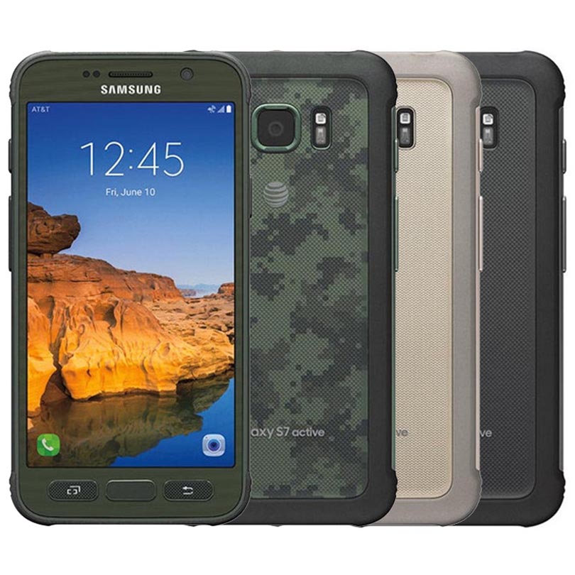

Refurbished Original Samsung Galaxy S7 Active G891A 5.1" Quad Core 4GB RAM 32GB ROM 12MP Rugged Outdoor Unlocked Phone DHL 1PC, Titanium gray
