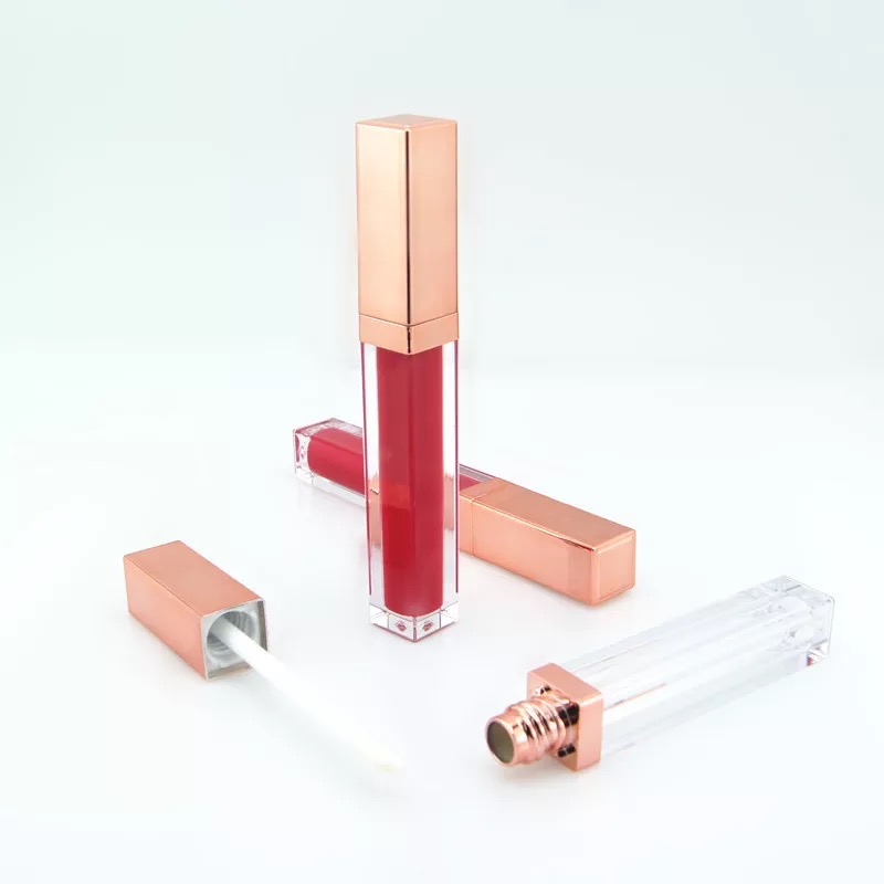 

5ml Transparent Makeup Lip glaze Lip oil Rose Gold Bottle Cosmetic gloss Container Cosmetic Eyelash Cream Bottle