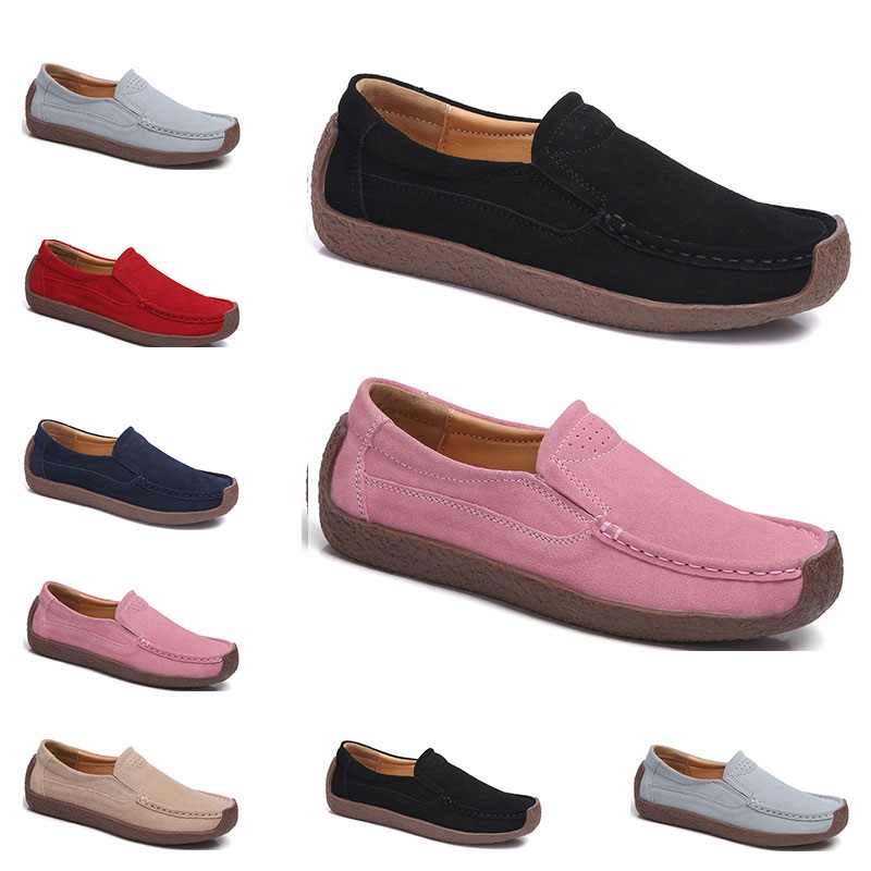 

New Fashion 35-42 Eur new women's leather shoes Candy colors overshoes British casual shoes free shipping Espadrilles #Forty four, #04