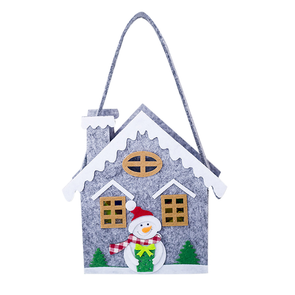 

Christmas Flannelette Handbag Gift Party Pouch Xmas Candy Organza Candy Bag 2019 Hot Sale#10