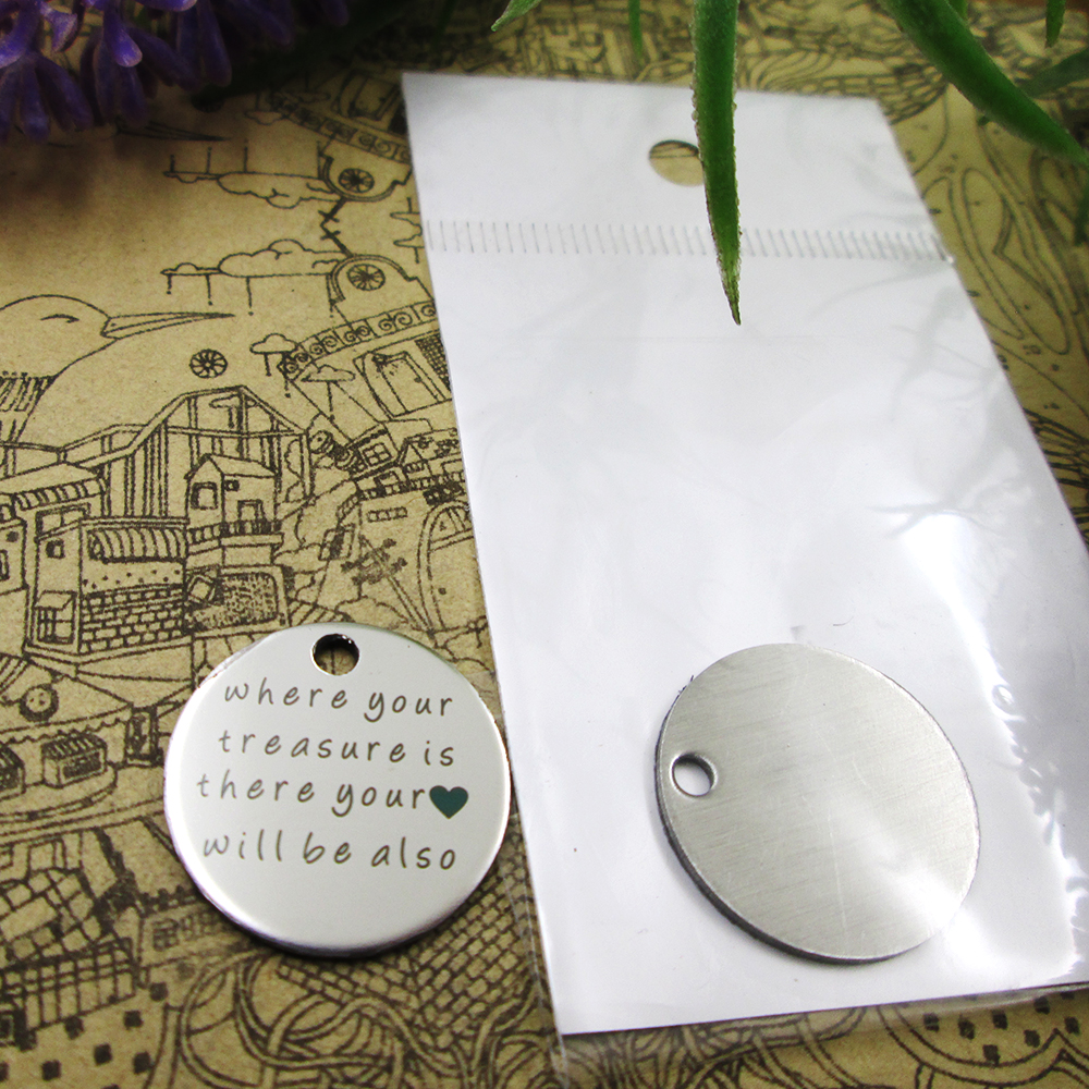 

40pcs--"where your treasure is there your will be also"stainless steel charms more style for choosing DIY Charms pendants for necklace
