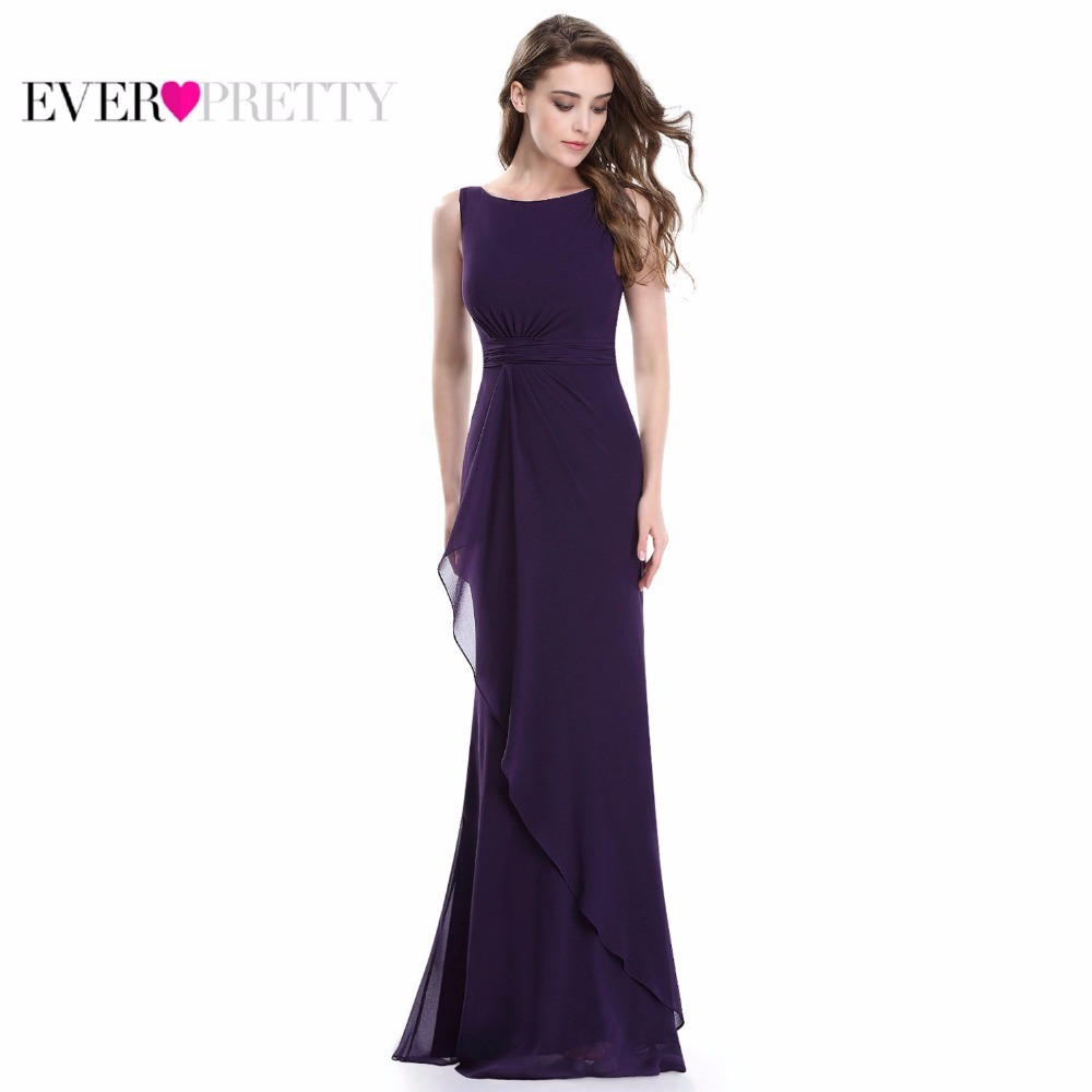 Ever-Pretty Robe de Soir/ée Sir/ène Femme Longue Manche Courte Paillettes Tulle EZ07707