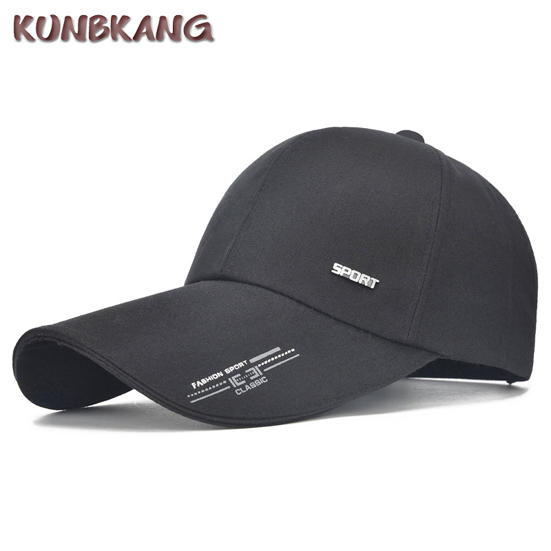 

2018 New Summer Baseball Cap Men Casual Long Brim Dad Hat Outdoor Bone Male Sports Fashion Visor Snapback Cap Sun Hat Casquette