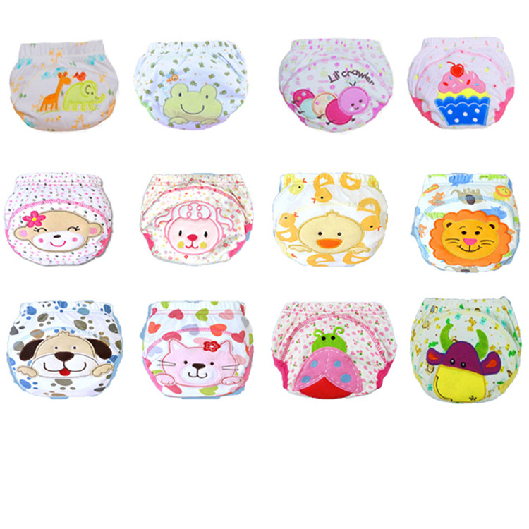 

Mix 20 Pcs Baby Diaper Reusable Nappy Washable Cloth Nappies Wholesale Cotton Learning Pants Kids Wear, 1 piece