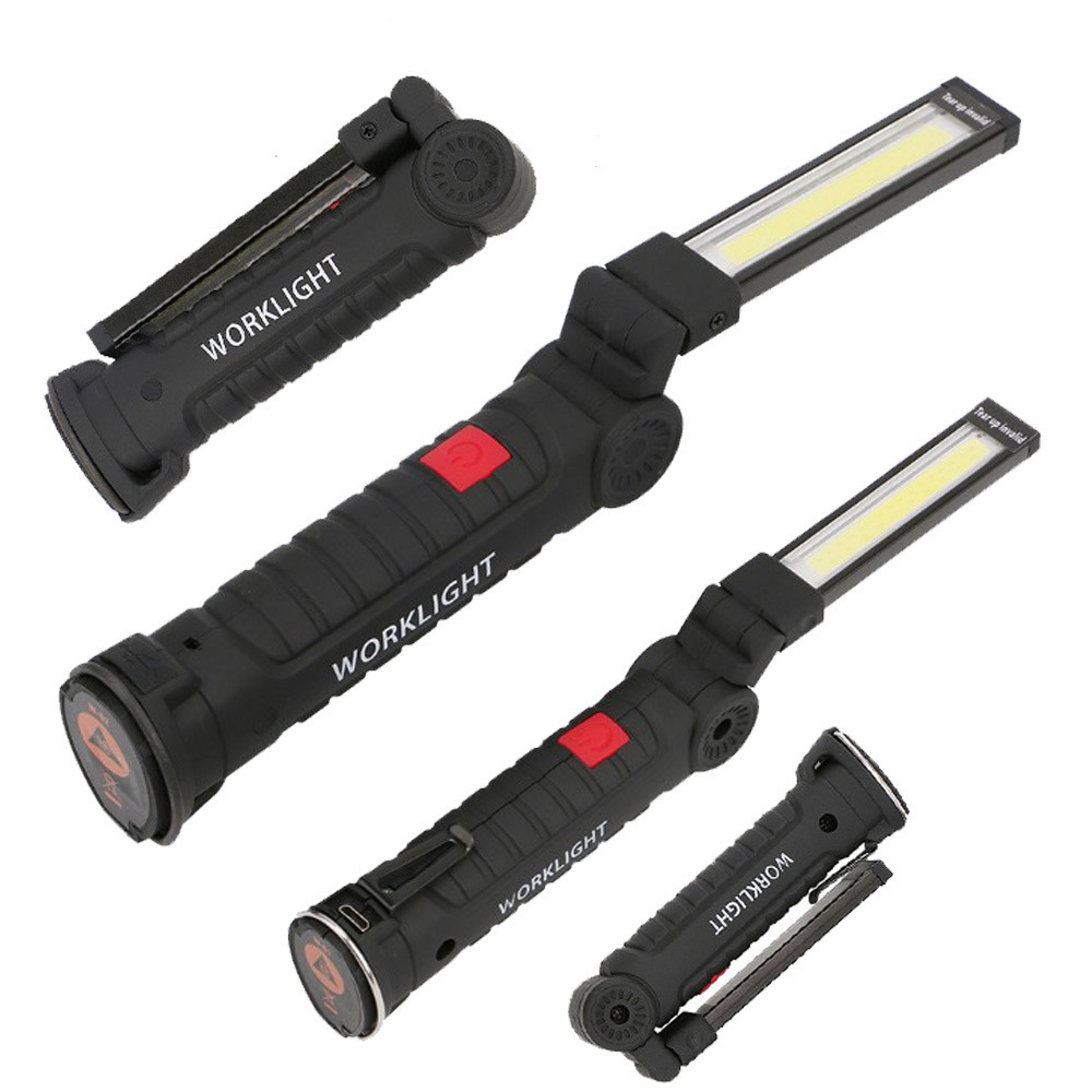 Lampes de poche 5 Torches DEL magnétique Multifonctionnel Luminaires tentes camping