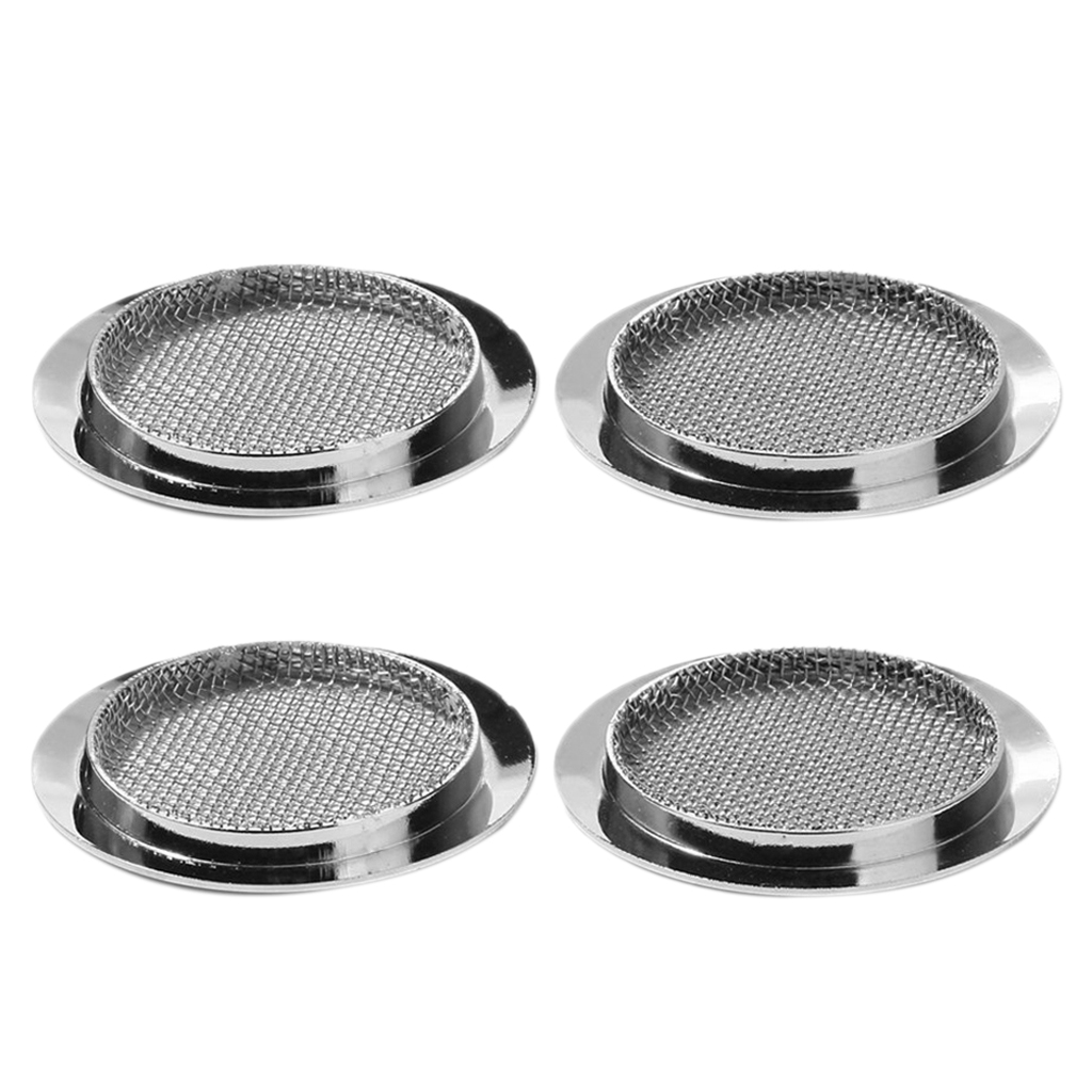 

4 Pieces Resonator Screen Speaker Cover Speaker Grill Mesh For Dobro Guitar