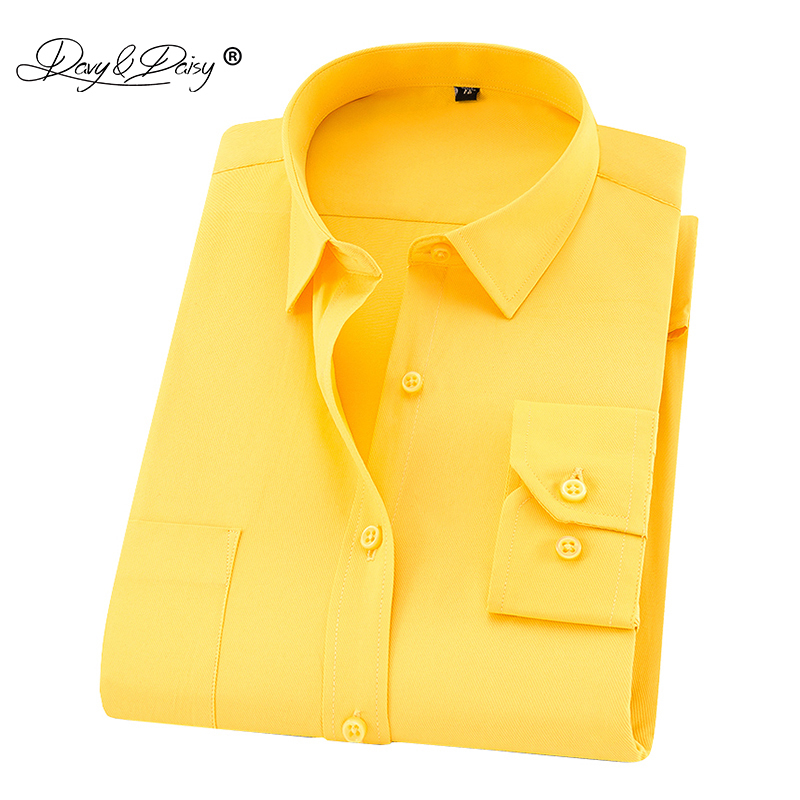 camisas amarillas para hombre
