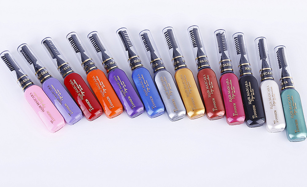 Temporary Hair Dye Mascara Chalk Color Instantly Hair Chalks Touchup