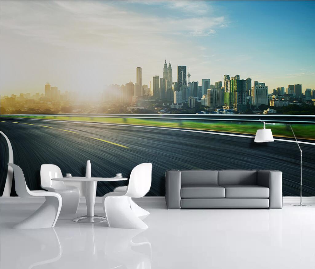 

3d room wallpaper custom photo non-woven 3D modern space highway landscape tooling dining room living room murals wallpaper for walls 3 d, Picture shows