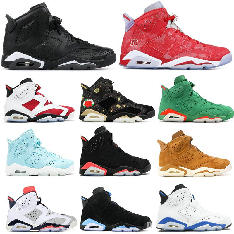 

Jumpman 6 Basketball Shoes Running Athentic Casual Trainers UNC Infrared Armine Oreo Slam Designer For Men Women