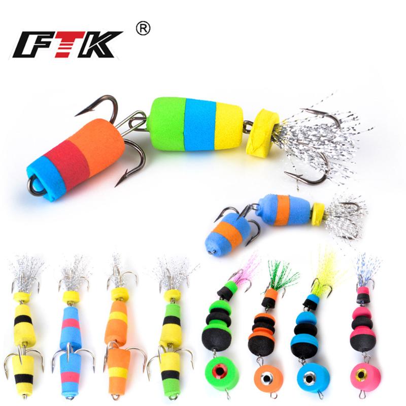 

FTK Fishing Lure 4pcs Jig Swivel Soft Lure Insect bait Swim baits Wobbler Bass Minnow Floats Fishing Accessories
