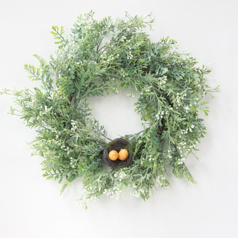 

Artificial Lavender Wreaths Lavender Flower Wreath for Front Door Floral Welcome Door Wreath Wall Wedding Window Decor Apr6, C 30cm